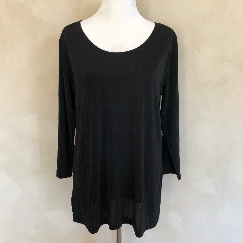 NWT The Magic Scarf Company slinky 3/4 sleeve top